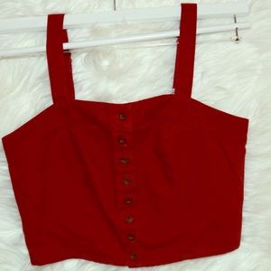 Burgundy Bustier Tank top